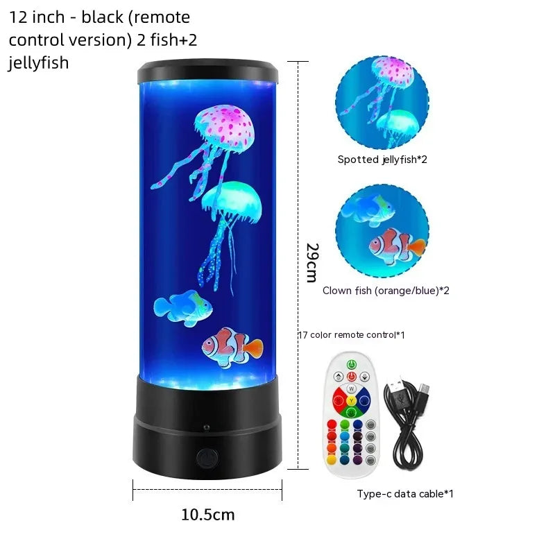 Colorful Jellyfish LED Lamp