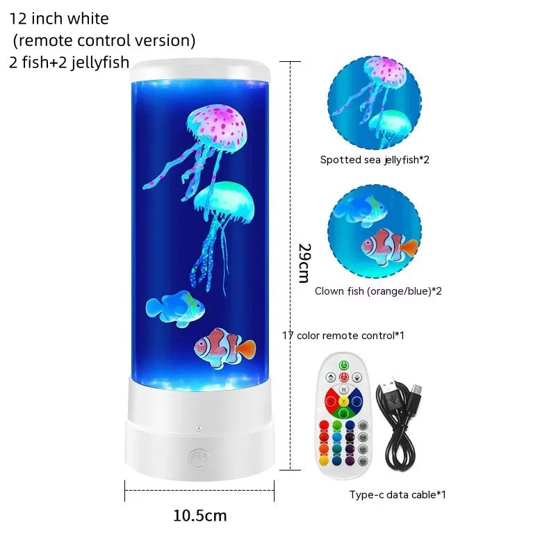 Colorful Jellyfish LED Lamp